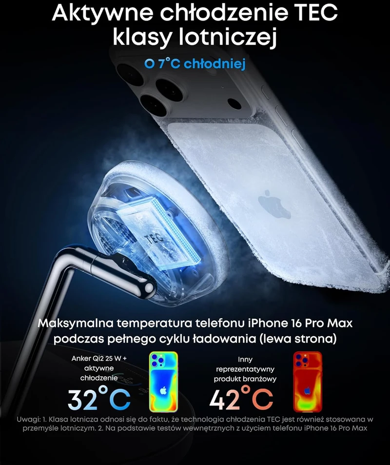 Anker belaidė 3 in 1 įkrovimo stotelė MagSafe Qi2 25 W su išmaniuoju ekranu B25X7