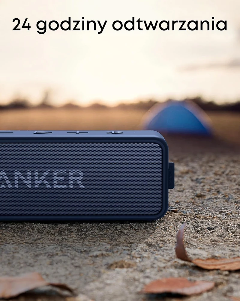 Anker belaidė Bluetooth kolonėlė, 12 W, IPX7, 24 h baterija, SoundCore 2, tamsiai mėlyna