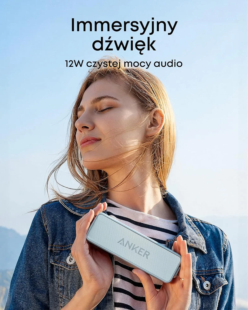Anker belaidė Bluetooth kolonėlė, 12 W, IPX7, 20 h veikimas, Type C, A3105