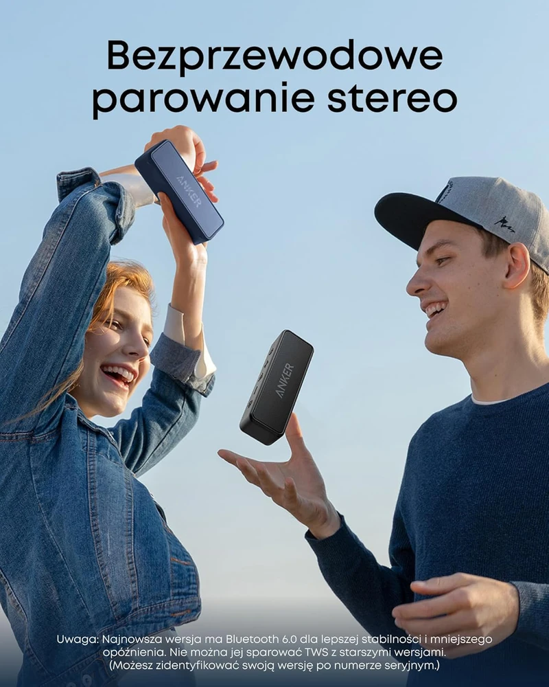 Anker belaidė Bluetooth kolonėlė, 12 W, IPX7, 24 h baterija, SoundCore 2, tamsiai mėlyna