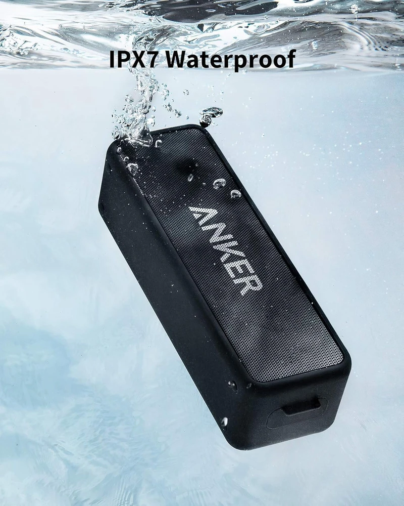 Anker belaidė Bluetooth kolonėlė SoundCore 2, 12 W, IPX7, juoda