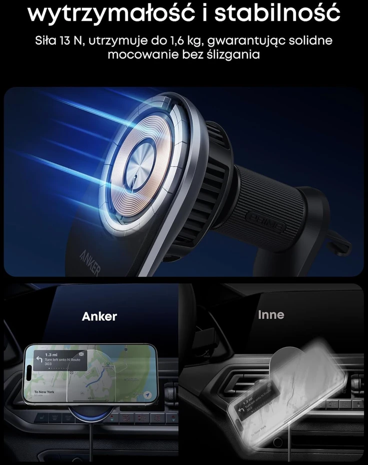 „Anker Prime“ belaidis automobilinis įkroviklis Qi2.2, 25 W belaidis įkrovimas („MagGo“, „AirCool“, „Pad“)