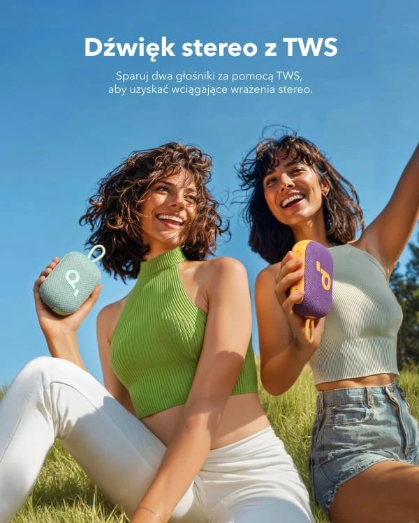 Anker Bluetooth nešiojamas garsiakalbis 5 W IP67 apsauga iki 20 h grojimas Select 4 Go žalias