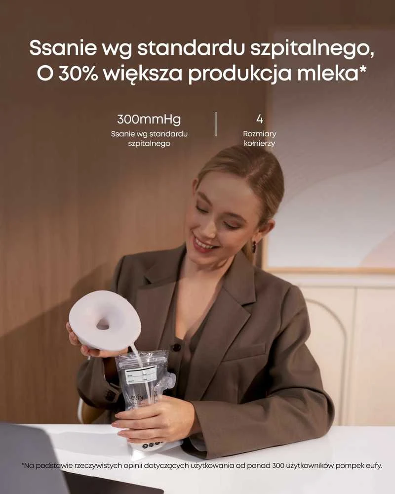Anker eufy Security S1 Pro nešiojamas elektrinis liemenėlėje dėvimas pientraukis su šildymu