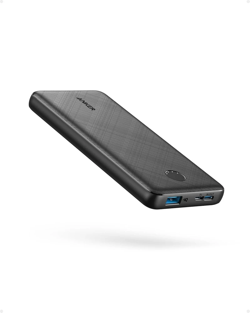Anker išorinis akumuliatorius 10000 mAh, PowerIQ, USB-C, juodas, PowerCore Slim A1229