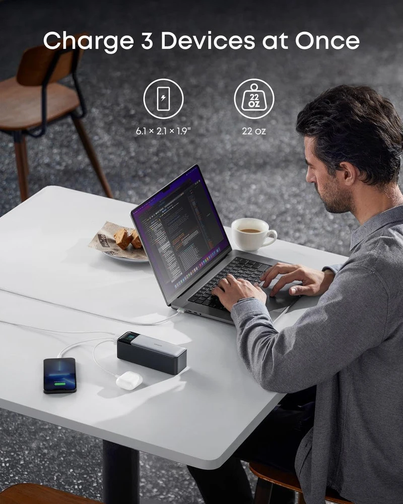 Anker 737 24000 mAh nešiojama baterija (PowerCore 24k) 140 W
