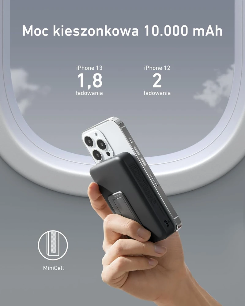 Anker magnetinis belaidis išorinis akumuliatorius 10000 mAh 20 W USB-C A1641