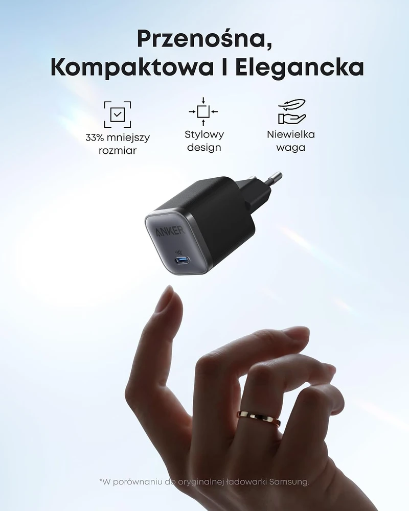 Anker Nano USB-C tinklo įkroviklis 45 W su 1.8 m USB-C laidu B2692