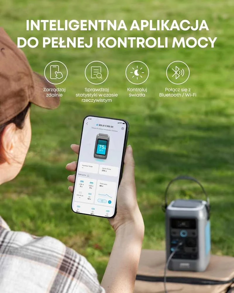 Anker nešiojama elektros stotelė SOLIX C300, 288 Wh, 300 W, LiFePO4 akumuliatorius