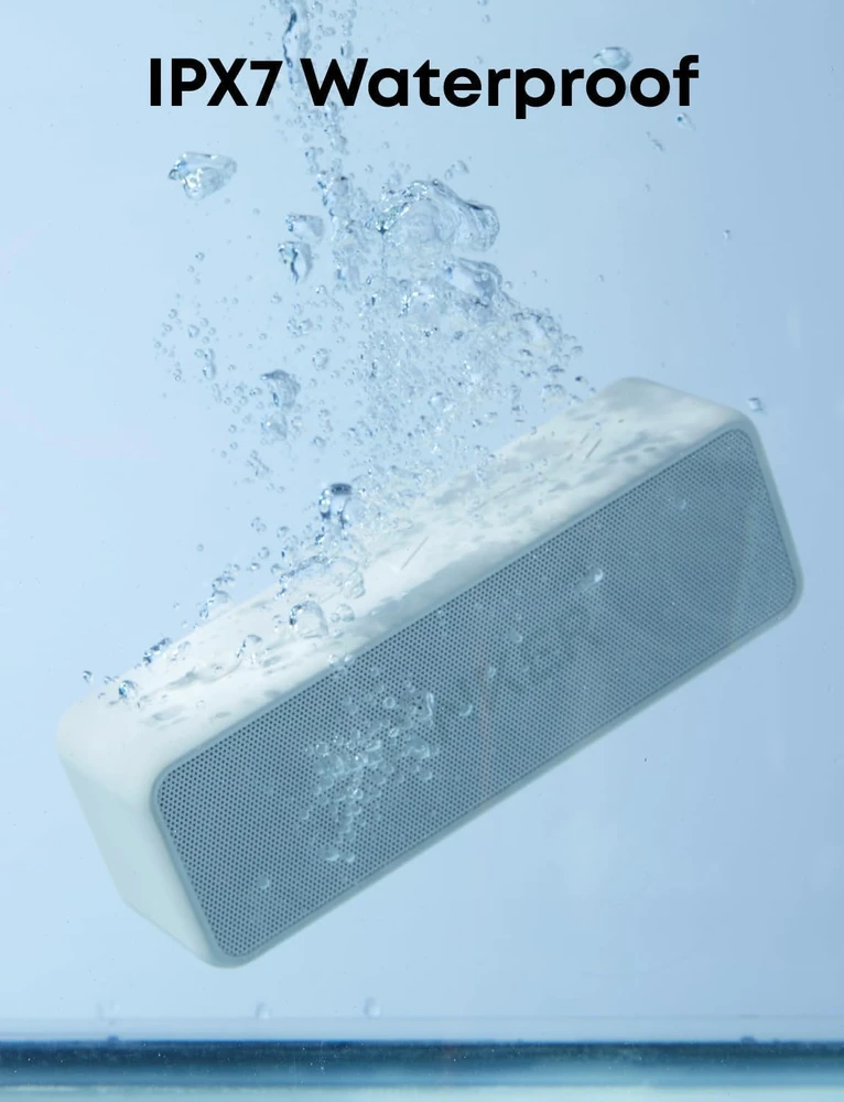 Anker nešiojamas Bluetooth kolonėlė SoundCore 2, 12 W, IPX7, balta, AUX