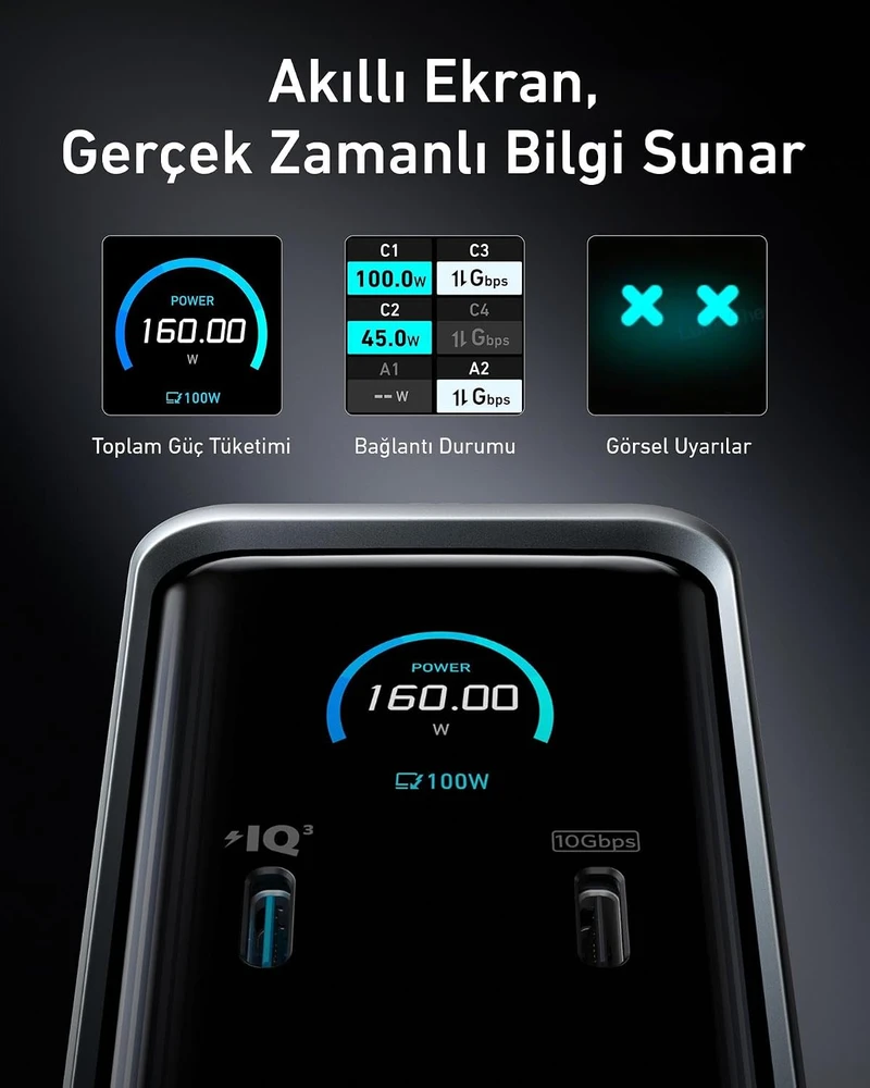 „Anker Prime“ įkrovimo stotelė 160 W | A83B63A1