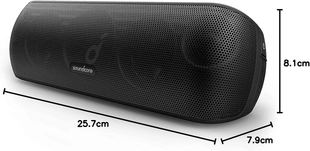 Anker Soundcore Motion+ nešiojama Bluetooth kolonėlė, 30 W, Hi-Res, vandeniui atspari, juoda