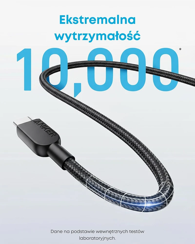 Anker USB-C į USB-C laidas 240 W, 1.8 m, pintas nailoninis, A81C6011