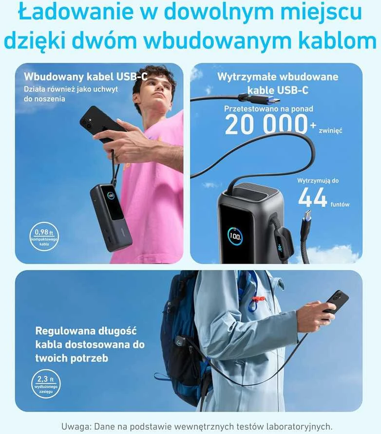 Anker Power Bank 25K 165W Built-In USB-C