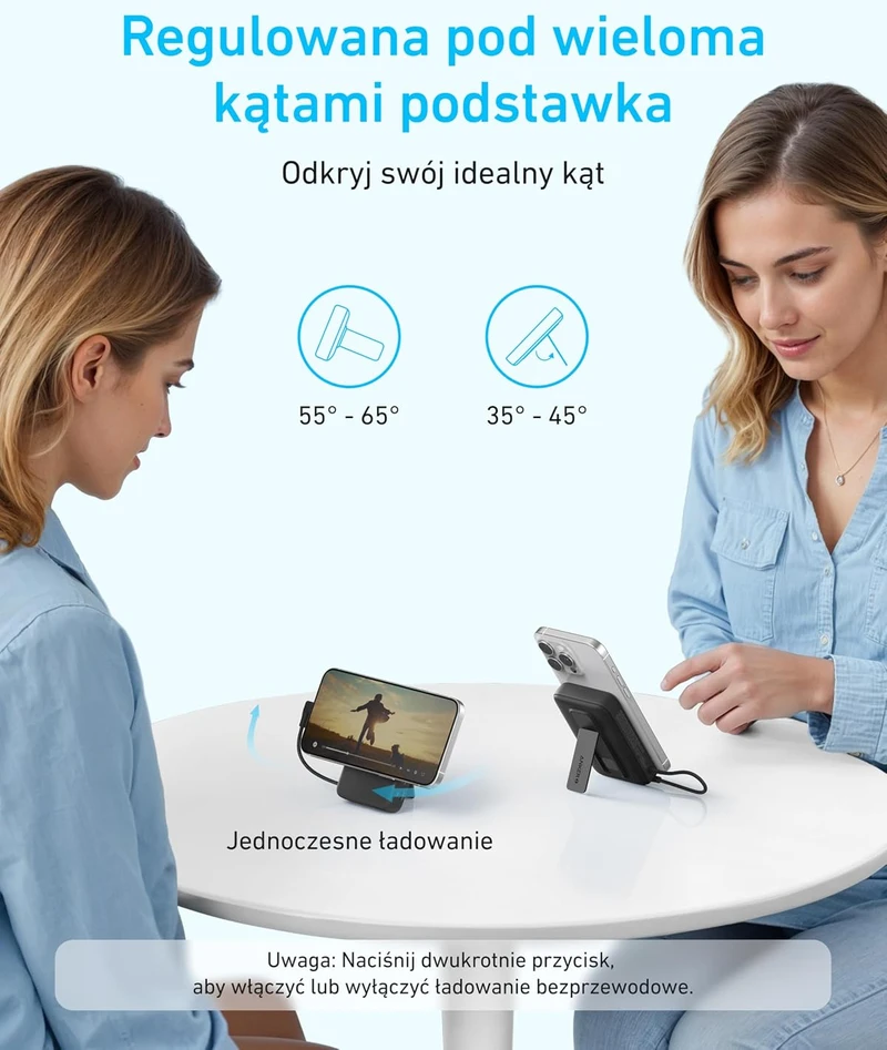 Anker Zolo magnetinis belaidis išorinis akumuliatorius 10000 mAh, 30 W, USB-C, A1685