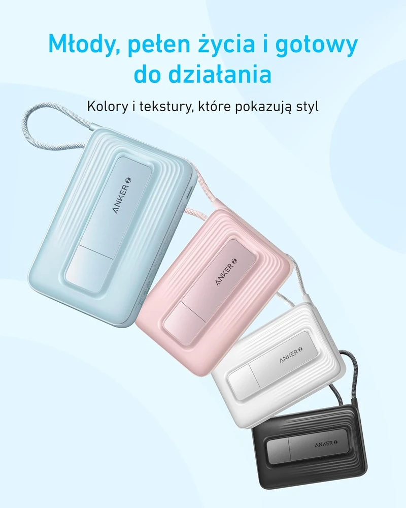 Anker Zolo magnetinis belaidis išorinis akumuliatorius 10000 mAh, 30 W, USB-C, A1685
