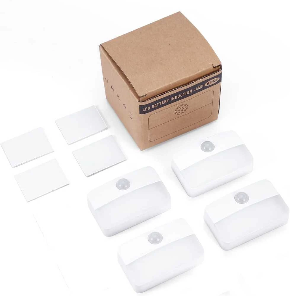 Ankilo LED naktinė lempa su judesio jutikliu, 0,4 W, baterijomis, UF90