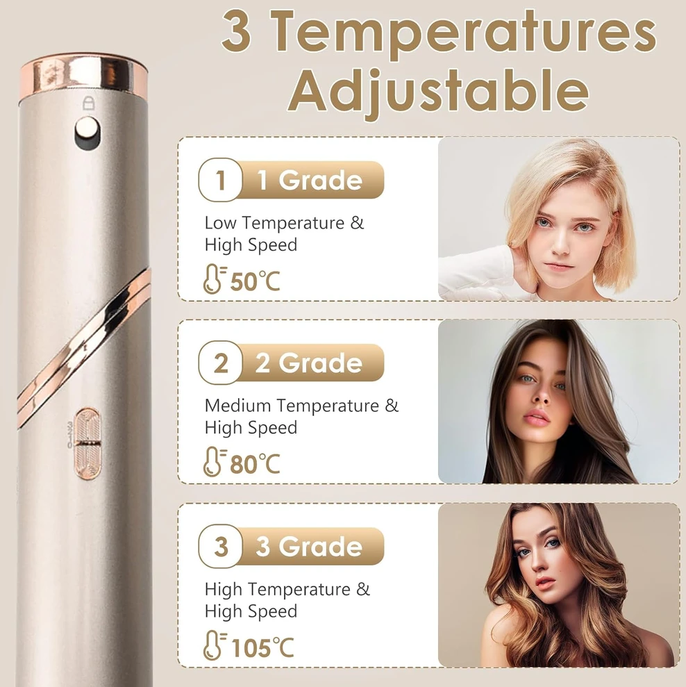 Anluomania 5 viename plaukų formavimo džiovintuvas 1000 W su jonizacija, modelis 1