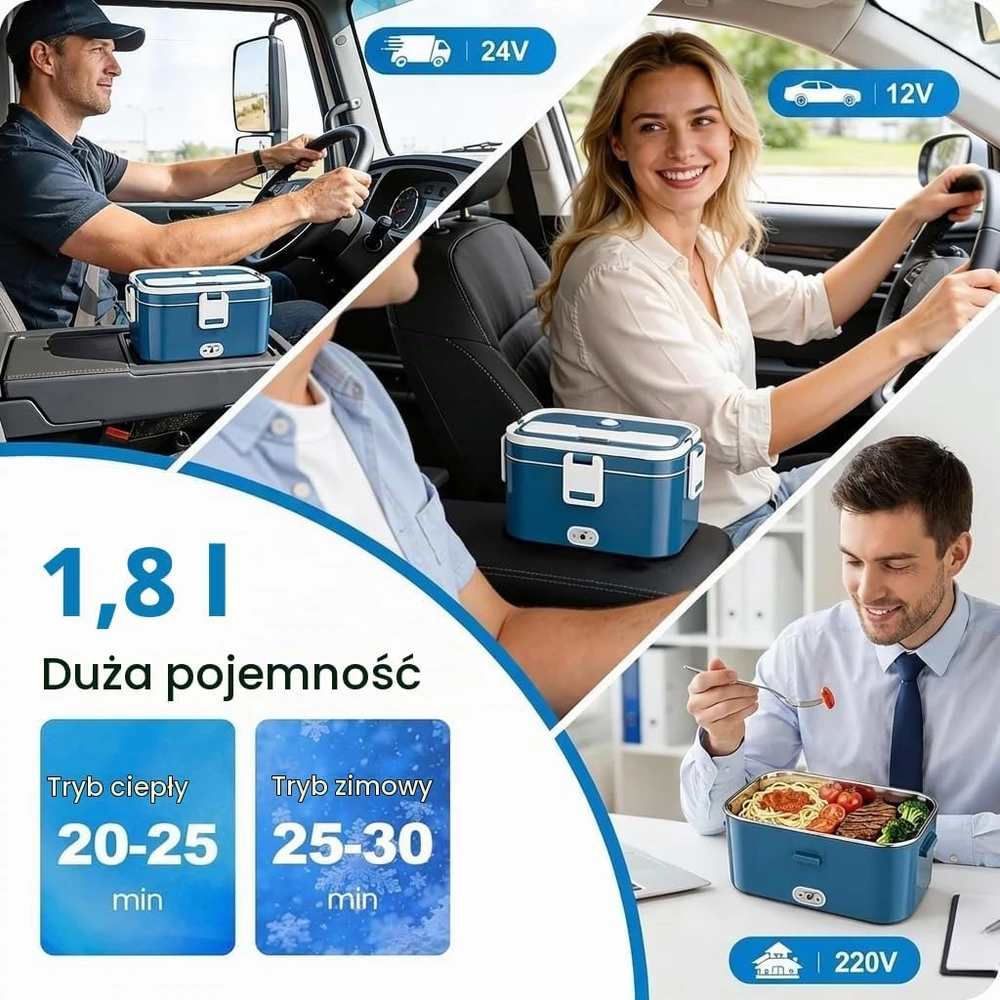 Anykuu elektrinis maisto šildytuvas, 1,8 l, 100 W, 3992