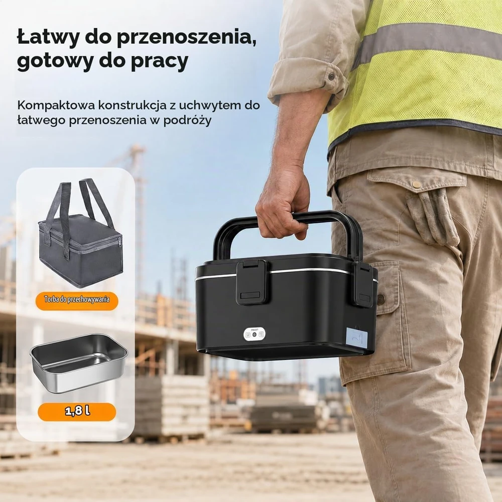 AOKBON elektrinė maisto dėžutė 120 W, 1,8 l, 12 V/24 V/240 V, modelis 3996