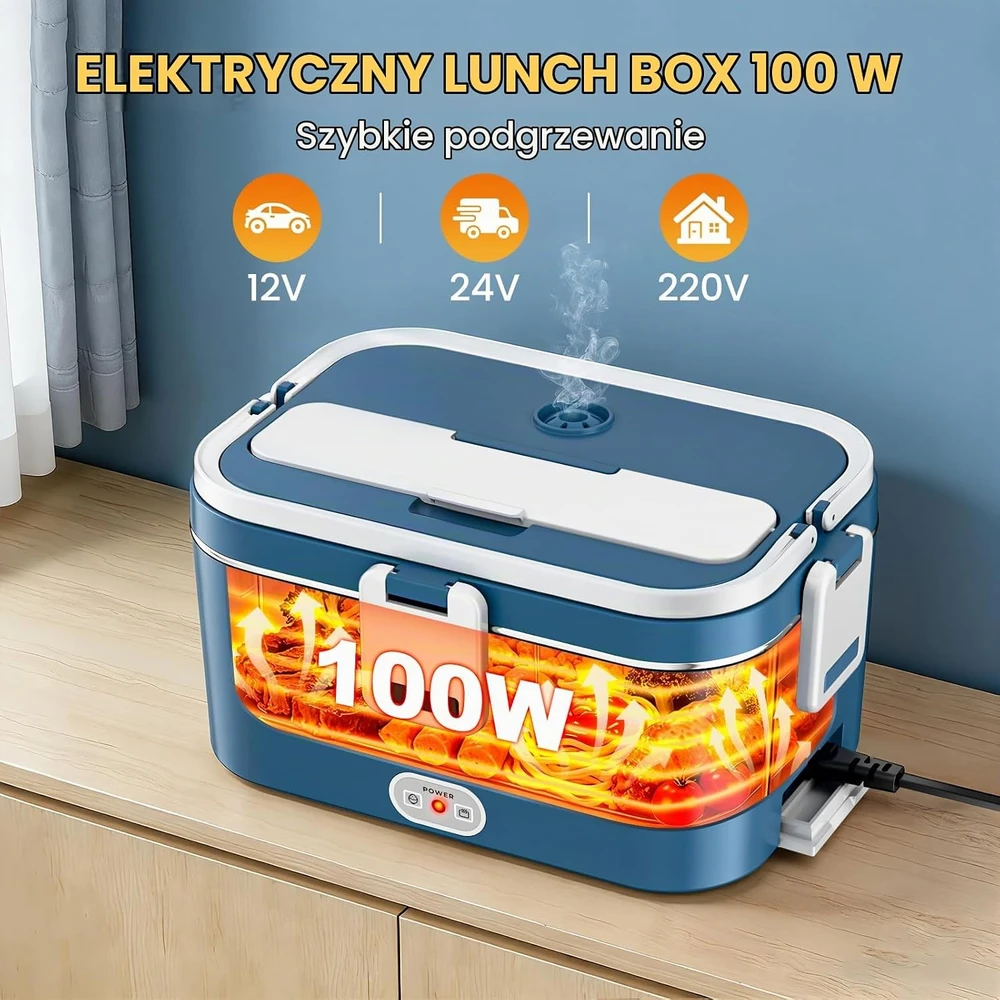 AOKBON elektrinis maisto šildytuvas, 1,8 l, 100 W, KD3990