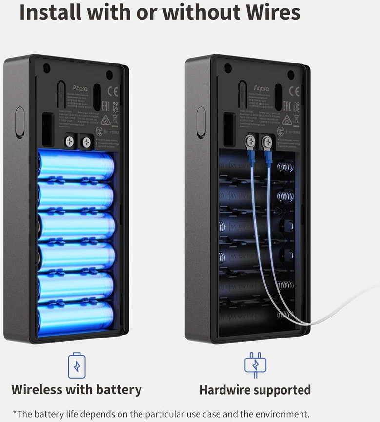 Aqara vaizdo skambutis su domofono funkcija 2K, Wi-Fi, Zigbee, Matter, dvikryptis garsas, Doorbell Camera Hub G410