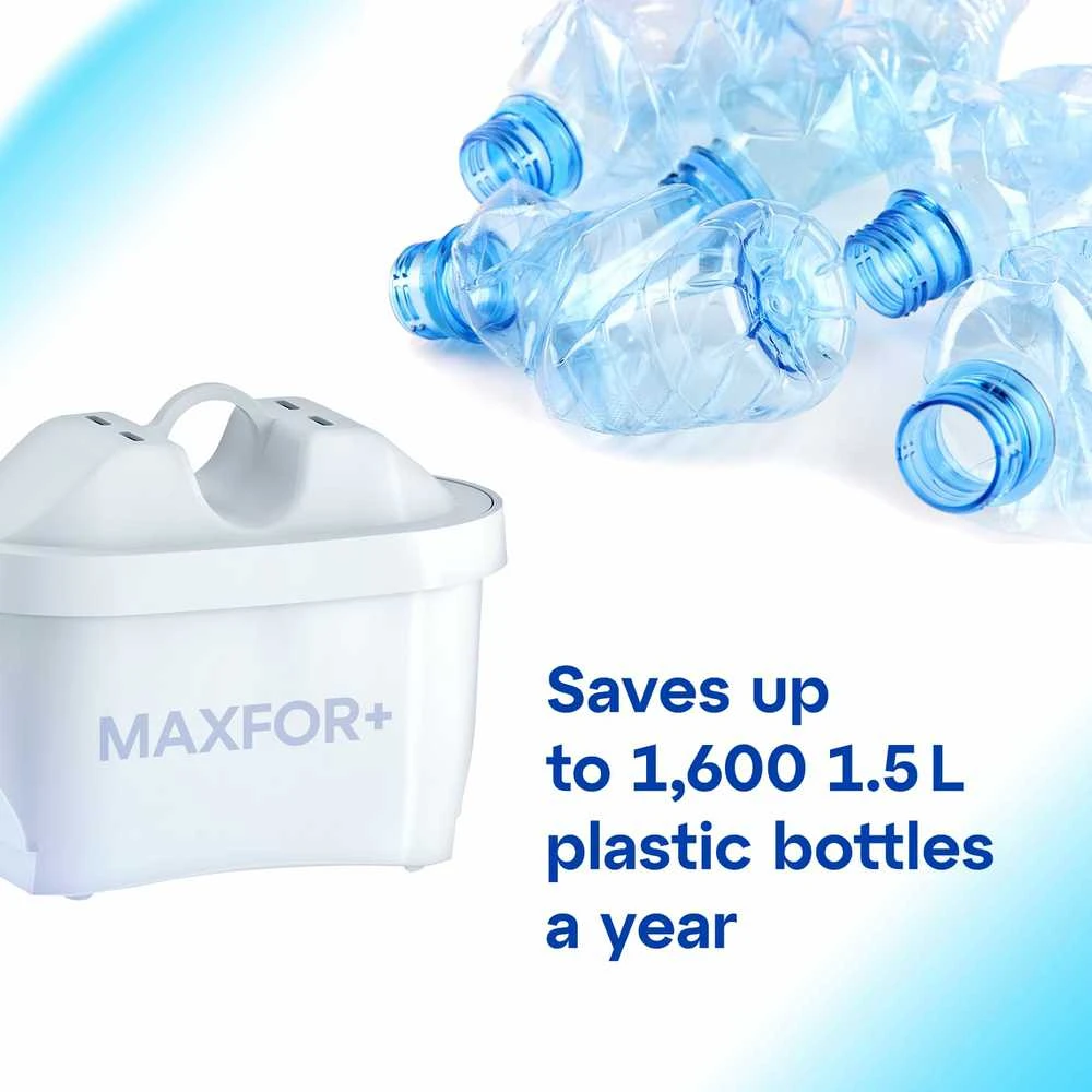 AQUAPHOR vandens filtras 4,2 l su MaxFOR+ kasete, stalo ąsotis, juodos spalvos, Onyx 212317