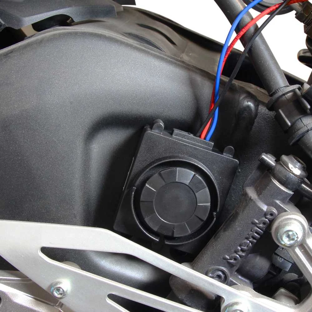 Area1 motociklo signalizacijos sistema Easy 2 Fit, 12 V, 2 radijo pulteliai, 125 dB, universali