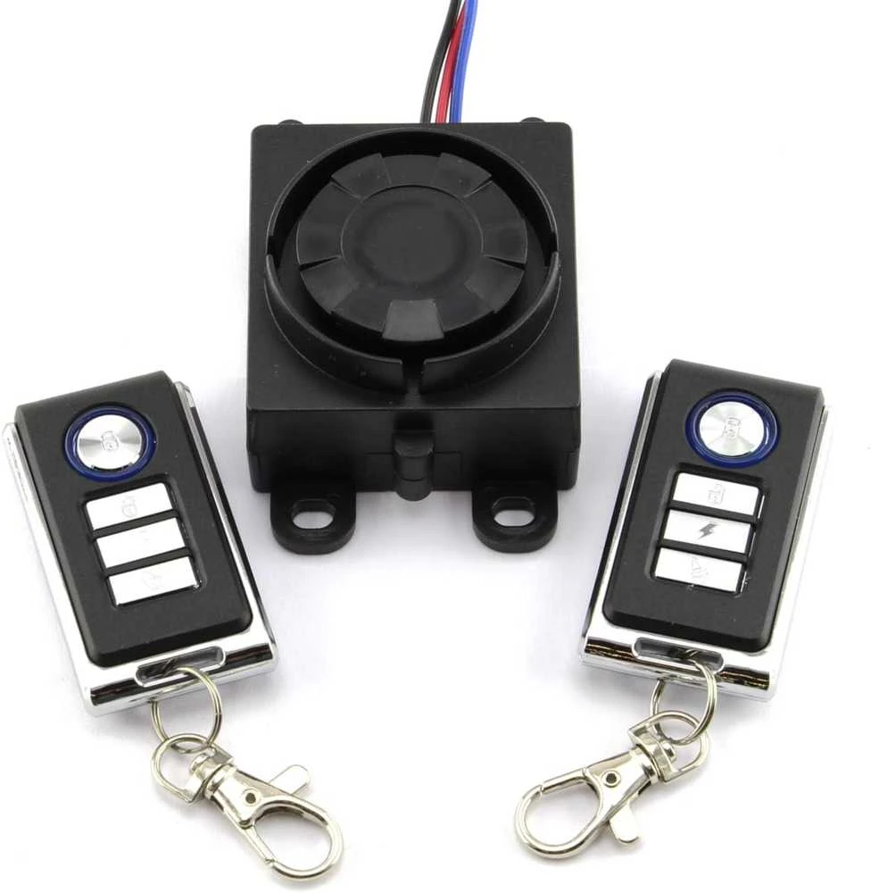 Area1 motociklo signalizacijos sistema Easy 2 Fit, 12 V, 2 radijo pulteliai, 125 dB, universali