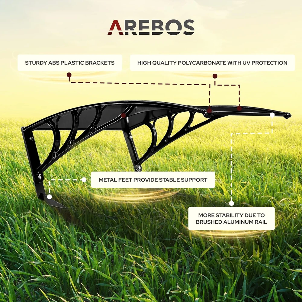 Arebos garažas vejapjovės robotui, 102 × 79 × 46 cm, metalinis stogas, UV apsauga, juodas