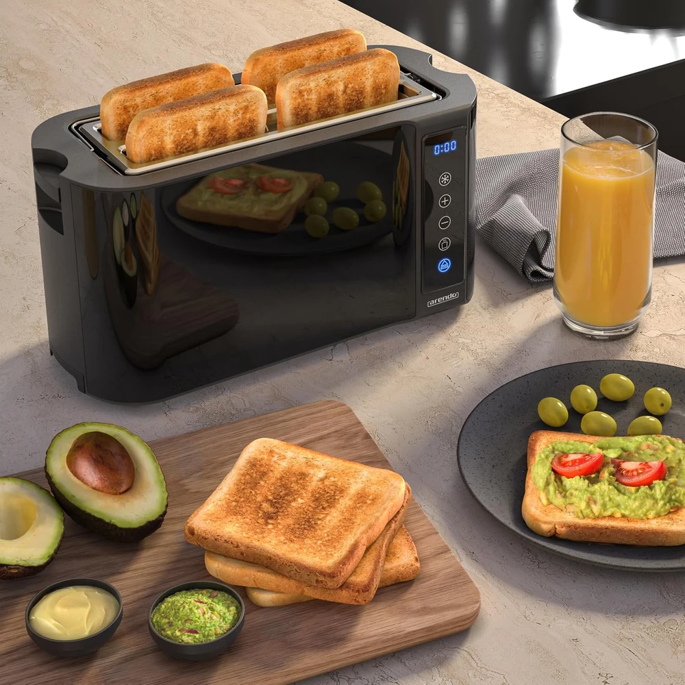 Arendo 4 riekelių skrudintuvas 1500 W su jutikliniu ekranu ir ilga anga 722307005722