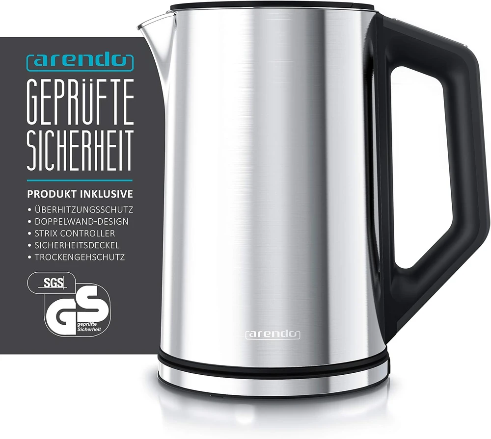 Arendo elektrinis virdulys su temperatūros reguliavimu 1,5 l, 2200 W, ELEGANT 16816816146
