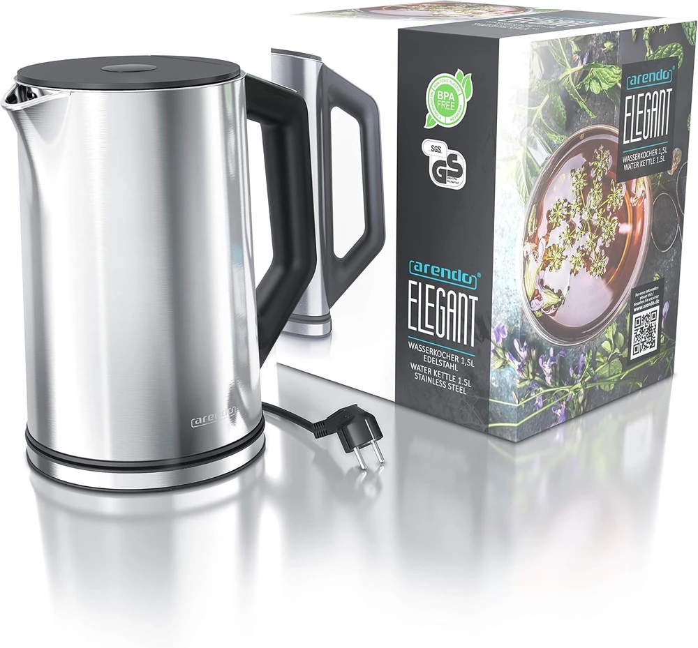 Arendo elektrinis virdulys su temperatūros reguliavimu 1,5 l, 2200 W, ELEGANT 16816816146