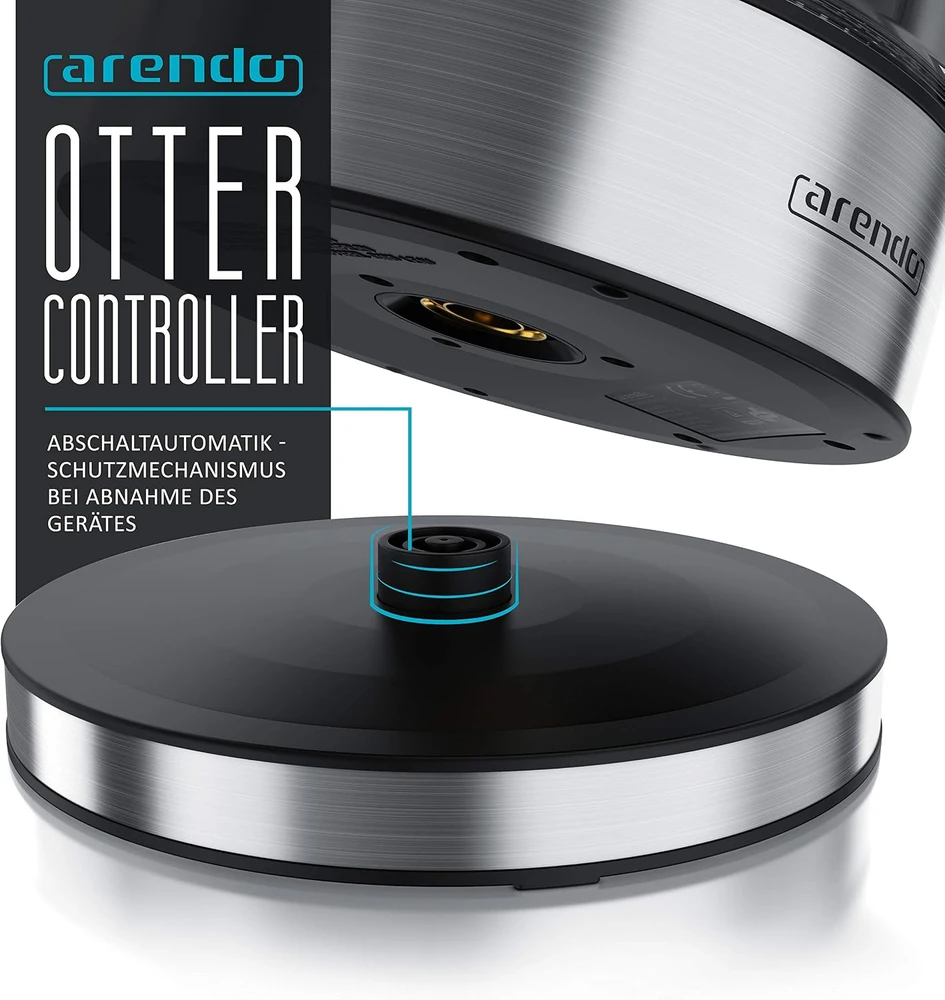 Arendo elektrinis virdulys su temperatūros reguliavimu 1,7 l, 2200 W, 85168161