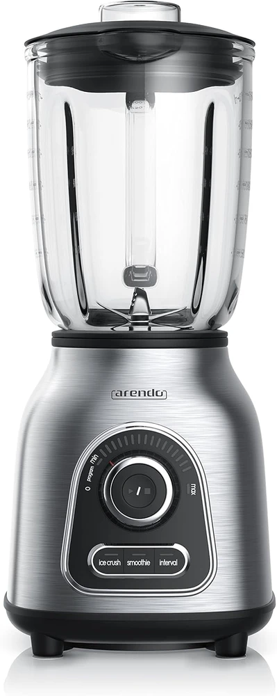 Arendo stalinis trintuvas 1400 W su 1,75 l stikliniu indu ir 6 ašmenimis B07M7985GK