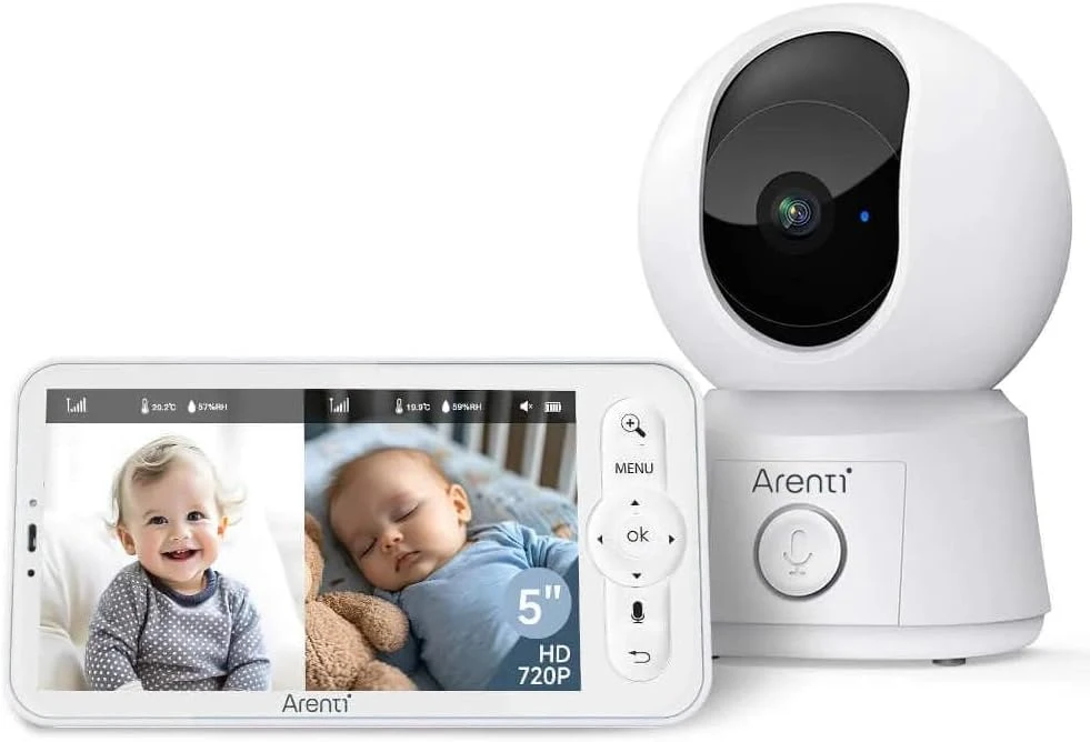 Arenti AInanny B2 Kit Ekran LCD Wi-Fi balta