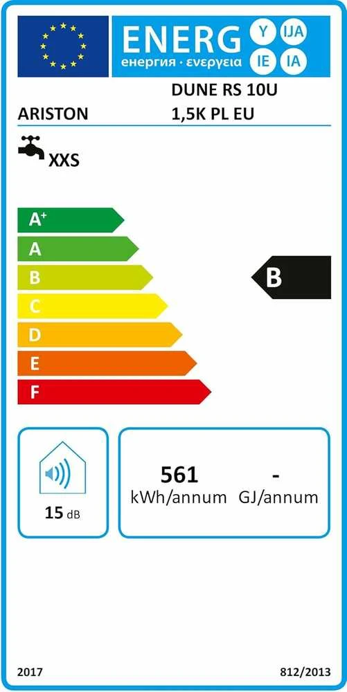 Ariston elektrinis vandens šildytuvas 10 l, po kriaukle, 1,2 kW, 220 V, 3100853