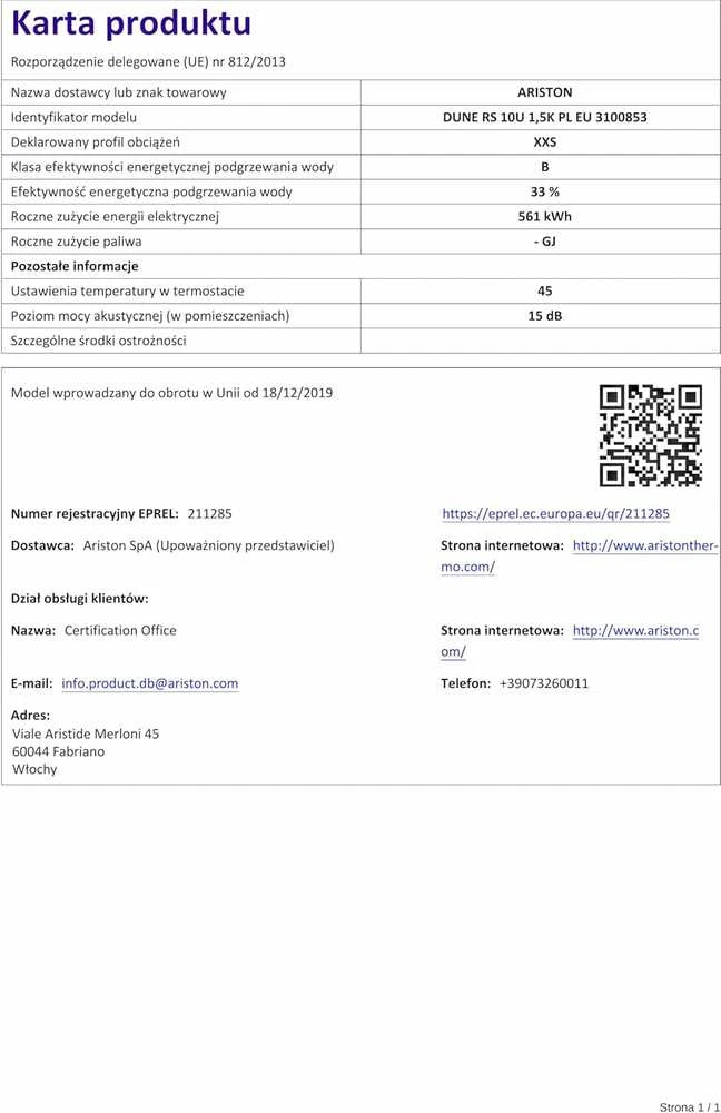 Ariston elektrinis vandens šildytuvas 10 l, po kriaukle, 1,2 kW, 220 V, 3100853