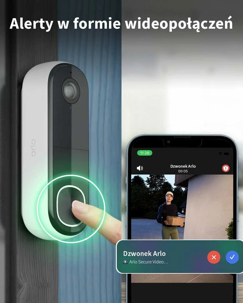 Durų video skambutis  Arlo ARLO ESSENTIAL 2 FHD
