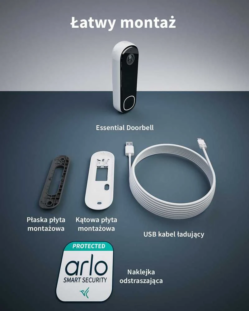 Durų video skambutis  Arlo ARLO ESSENTIAL 2 FHD
