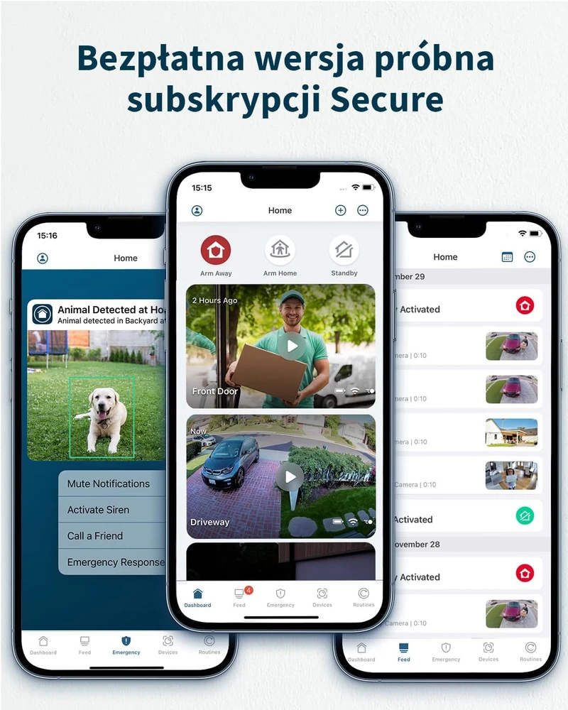 Arlo vidaus stebėjimo kamerų rinkinys 2K su Wi-Fi, VMC3260-100EUS