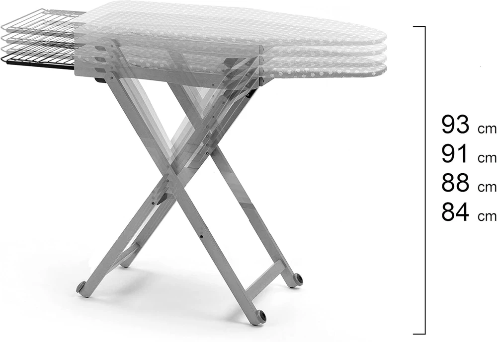 Arredamenti Italia lyginimo stalas su reguliuojamu aukščiu, medinis, 110 x 45 cm