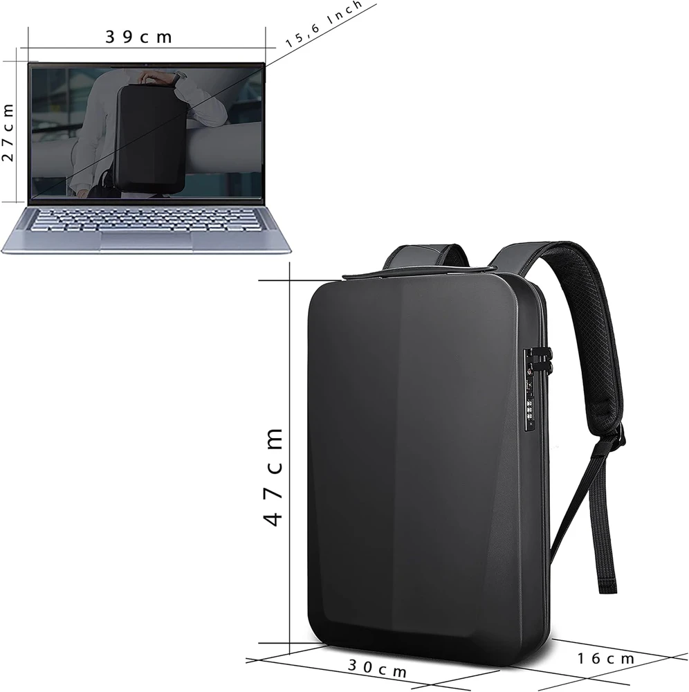 Arrivly nešiojamojo kompiuterio kuprinė 15,6 colių, juoda, USB, verslo, 20 l, Allrounder X Pro