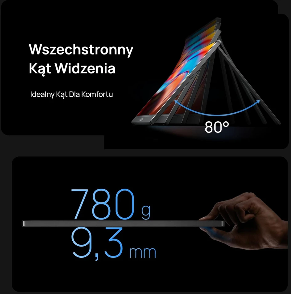 ARZOPA nešiojamasis monitorius 16,1 col. FHD IPS 60 Hz su USB-C ir Mini HDMI Z1C