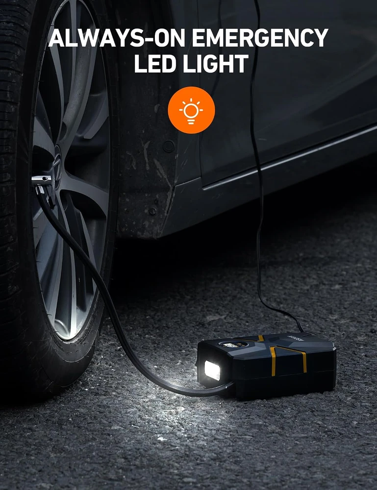 AstroAI automobilinis oro kompresorius 150 PSI, 12 V, 100 W, ACAC3676YE-DE