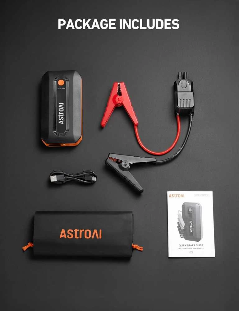 AstroAI B8 automobilio užvedimo įrenginys 3000A, 12 V nešiojamas start boosteris