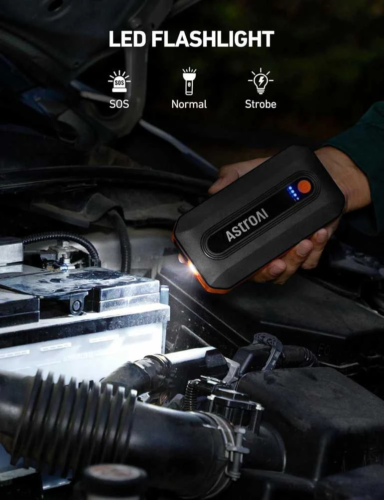AstroAI B8 automobilio užvedimo įrenginys 3000A, 12 V nešiojamas start boosteris