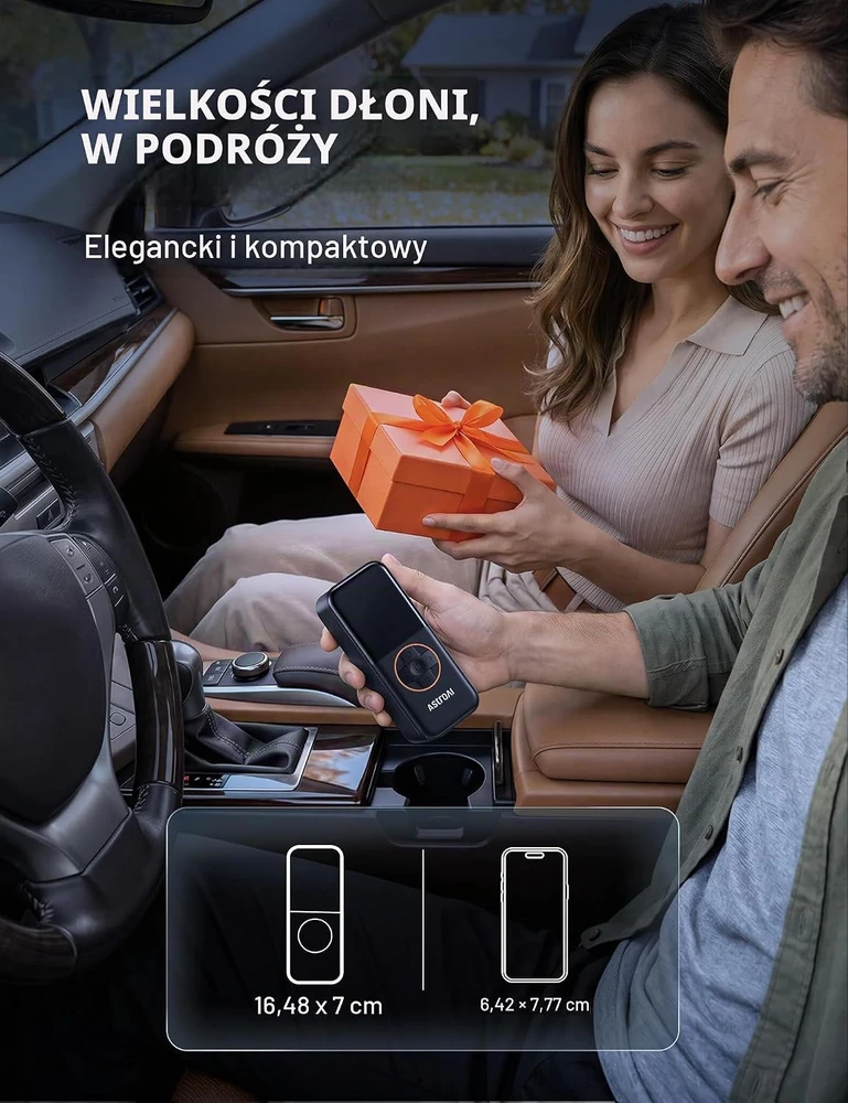 AstroAI belaidis padangų oro kompresorius 150 PSI su manometru ir LED AIRUN L4
