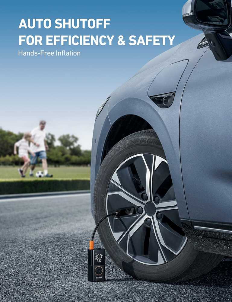 AstroAI L7 belaidis automobilinis padangų kompresorius su akumuliatoriumi, 150 PSI, juodas