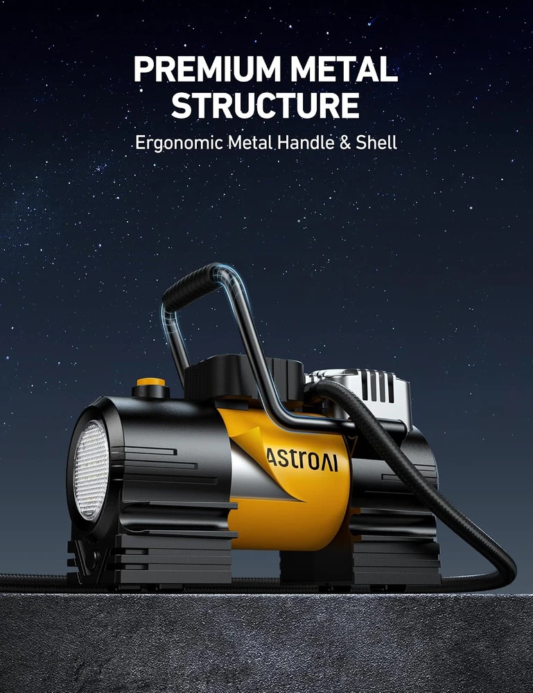 AstroAI nešiojamas automobilinis oro kompresorius 150 PSI, 12 V, AIRUN Z1
